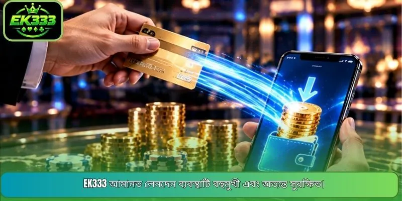 EK333 আমানত লেনদেন ব্যবস্থাটি বহুমুখী এবং অত্যন্ত সুরক্ষিত।