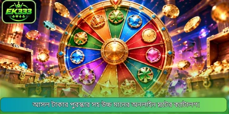 আসল টাকার পুরস্কার সহ উচ্চ মানের অনলাইন স্লটের ক্যাটালগ।