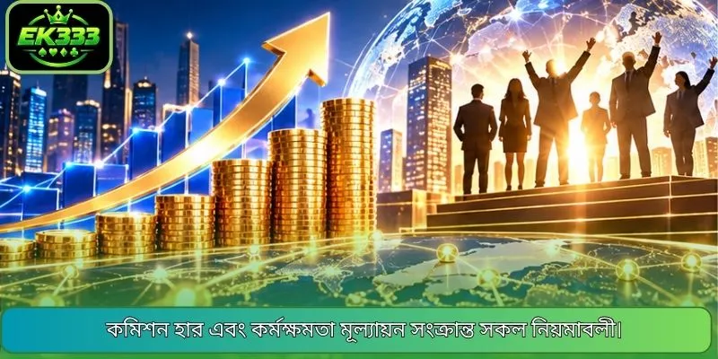 কমিশন হার এবং কর্মক্ষমতা মূল্যায়ন সংক্রান্ত সকল নিয়মাবলী।