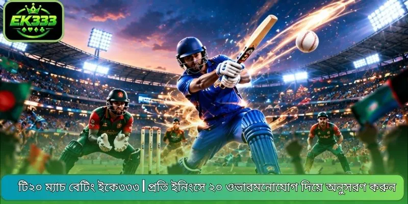 টি২০ ম্যাচ বেটিং ইকে৩৩৩ | প্রতি ইনিংসে ২০ ওভারমনোযোগ দিয়ে অনুসরণ করুন
