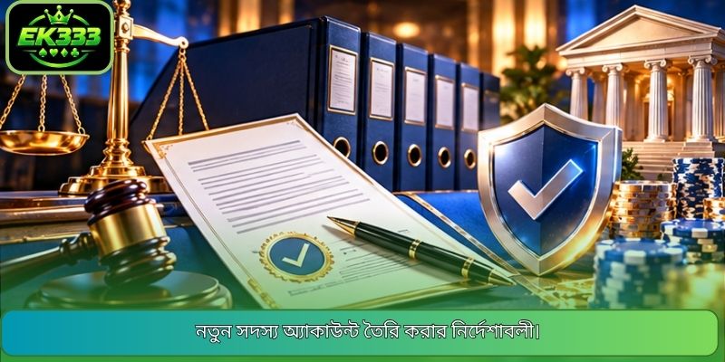 নতুন সদস্য অ্যাকাউন্ট তৈরি করার নির্দেশাবলী।