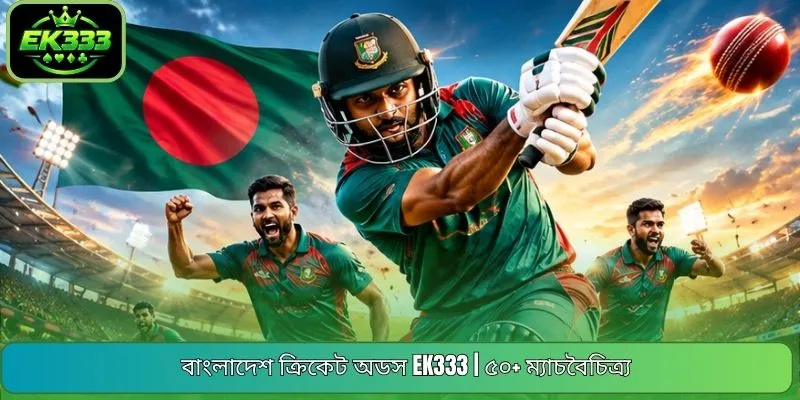বাংলাদেশ ক্রিকেট অডস EK333 | ৫০+ ম্যাচবৈচিত্র্য