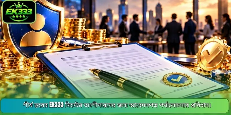 শীর্ষ স্তরের EK333 সিস্টেম অংশীদারদের জন্য আবেদনপত্র পর্যালোচনার প্রবিধান।