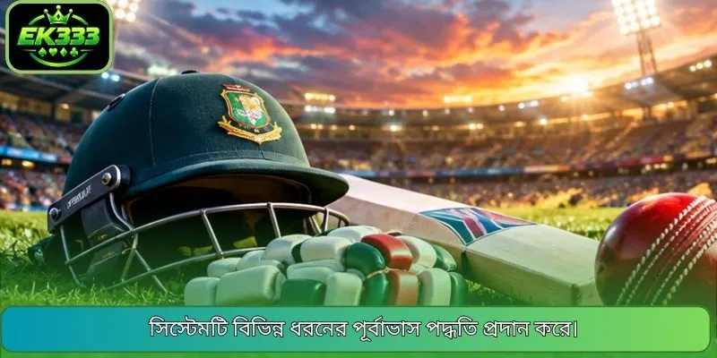 সিস্টেমটি বিভিন্ন ধরনের পূর্বাভাস পদ্ধতি প্রদান করে।